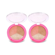 Miss Beauty Glow Baked Trio - 3'lü Allık, Bronzer Ve Aydınlatıcı Paleti 2 Paketi Genel
