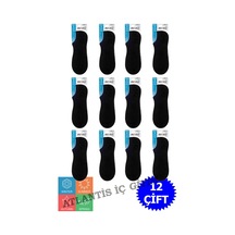 Dündar Çorap Erkek 4 Mevsim Pamuklu Sneaker Çorap Siyah