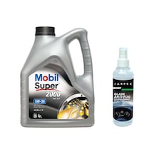 Mobil Super 2000 XE C2 5W-30 Motor Yağı 4 L + Carpex Cam Buğu Önleyici 200 ML