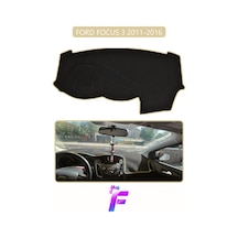Ford Focus 3 2011-2016 Torpido Örtüsü Güneşten Korur Kolay Montaj Tam Uyum Araca Özel E79 Bej