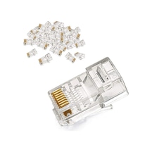 Rj45 Jack Cat5e İnternet Kablo Kablosu Ucu Konnektör Ethernet Connector Jak 4220