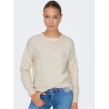 Only Kadın Harf Desenli Kazak - 15301734 001