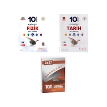 2027 Limit 10. Sınıf Etkinlikli Fizik Maarif + Tarih Soru + Anla Kazan Paragraf Deneme 3'lü Set