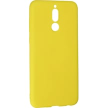 Mate 10 Lite Kılıf Nano İçi Kadife Silikon - Sarı