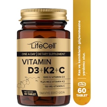 Lifecell Vitamin D3 + K2 + C 60 Tablet