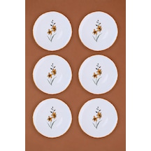 Tabak Evi Porselen Azelya Pasta Tabağı 19,50cm Aly2 6 Kişilik 6 Parça Çok Renkli