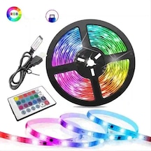 Su Geçirmez Led Şerit Bluetooth Rgb Uzaktan Kumanda 5m Renk Ayarı