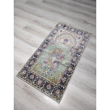 Bambu Halı Seccade Sec16a Yeşil Namazlık 70x110 Cm