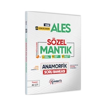 2026 ALES Anamorfik Sözel Mantık Soru Bankası Yeni Müfredat Dijital Çözümlü