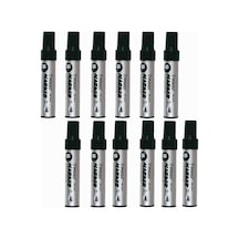 Siyah Permanent Markör Marker Kesik Uçlu Koli Kalemi Siyah 10 mm Mr-6010 12 Adet