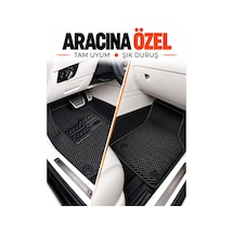 Nissan Micra 2010-2016 Uyumlu Eva Oto Paspas Bagaj Paspası Dahil Metal Topukluklu Siyah