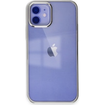Newface - 688 - İphone 12 Kılıf Element Silikon - Edntrend - - Gümüş