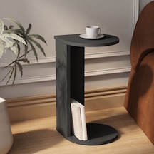 İnarch Dizayn Drop Modern Tasarım Yan Sehpa Kompakt Ve Ergonomik Yan Masa Antrasit