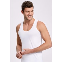 Bonbonetti Bonbonetti Erkek Beyaz Askili Pamuklu Atlet 6 Li Paket Beyaz 2Xl