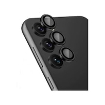 Samsung Galaxy S23 Plus Kamera Lens Koruyucu Siyah + Ekran Koruyucu 2 Adet