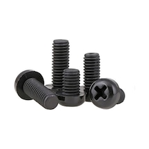 M3 X 5Mm Plastik Civata Vida Siyah X 5 Adet