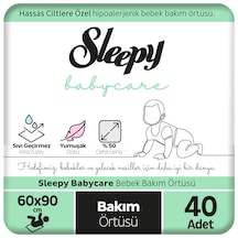 Sleepy Babycare Bebek Bakım Örtüsü 60 x 90 CM 4 x 10 40 Adet