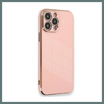 Bezos İphone 15 Pro Uyumlu Kılıf Volet Silikon - Pembe Ventra