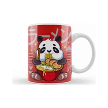 Ramen Panda Cute Kawaii Panda Eating Ramen Kupa Bardak Porselen Karışık