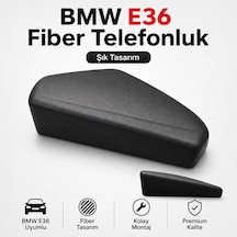 Bmw E36 Fiber Telefonluk Orta Konsol Telefon Tutucu Siyah Özel Tasarım Aksesuar 1