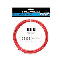Trlreq Fren Tel Kablo Seti Mtb Road 5mm - 2 Metre Kablo / 2 X Mtb-road Tel / 6 X Kapsül / 4 X Kanca / 4 X Tel Ucu Kırmızı