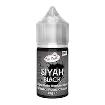 Likit Siyah Doğal Gıda Boyası 35 G Bitkisel Kaynaklı, Pasta Ve Tatlılar İçin Katkısız Sıvı Renk Boyası