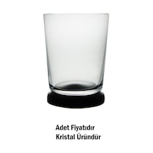 Paşabahçe El İmalatı Kristal Siyah Tabanlı Bardak 1 Adet 12959 - Şeffaf