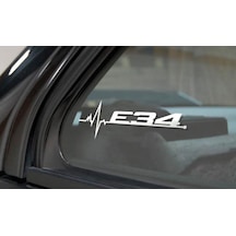 E53 E61 E63 E64 Kelebek Cam Sticker Etiket Yapıştırma 2 Ad