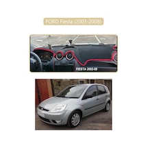 Ford Fiesta 2003-2008 Torpido Koruma Halısı Bej Kenar