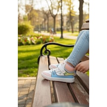 Enoch Boğazlı Bilek Destekli Ve Cırt Bantlı Modern Çocuk Sneaker Beyaz - Pembe
