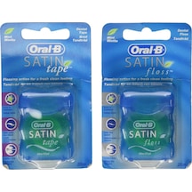 Oral-b Saten Bant Dental Floss Mint - 25 M 2'li Paket Oral-b