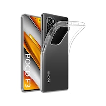 Xiaomi Poco F3 1mm Süper Silikon Şeffaf Kapak