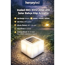 Inoled Ino-9312 20w Led Solar Bahçe Küp Armatür