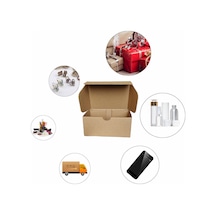 Kilitli E-ticaret Hediye Kutusu, Kraft Karton Kargo Paketleme Kutusu, 25 Adet, 17x12x5 Cm 25 Adet Kilitli E-ticaret Hediye Kutusu, Kraft Karton Kargo Paketleme Kutusu, 25 Adet, 17x12x5 Cm 25 Adet