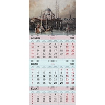 2027 Yılı Gemici Takvimi-thomas Allom Camii Gravürü 1838