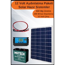 Aydınlatma Trenta Solar Paket 12 Volt-500wp