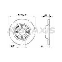 Braxis Ae0229 Ön Fren Disk Aynası Nissan Micra Mk4 Note Iı 1.2ı Df6430