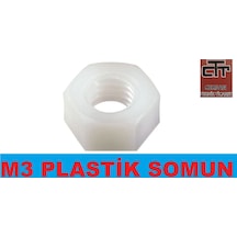 M3 Plastik Somun Metrik 3 100 Adet