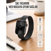 Sq-16 Mini Series 10 Akıllı Saat Şık Ve Hafif Tasarım, 3 Kordon Seçeneği - Lisinya