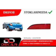 Tampon - 698 - Reflektörü L Symbol 13 Dacıa Sandero Iı 12 Logan - Shopılke - Iı 12