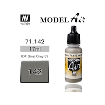 17 Ml. Idf Sinai Grey 82 Model Air Serisi Maket Boyası, Vallejo 71142 Standart