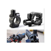 Motosiklet Ayna Takma Kelepçesi 8 Mm Düz Diş Ayna Braketi 2 Ad