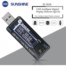 Usb Şarj Akım Voltaj Test Cihazı Usb Arıza Tespit Cihazı Ss-302A