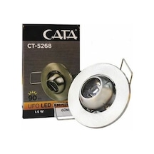 Cata 1,5w Amber Hareketli Yıldız Spot Satin Kasa Beyaz