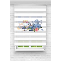 Perdeoutlet38 Baskılı Renkli Çay Dekor Dijital Baskılı Zebra Perde-cocuk Odası-stor Perde Model:pz-2507 Çok Renkli