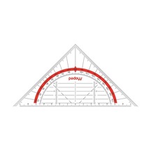 Maped Helit M028600 Gönye Geo-flex, 16 Cm, Şeffaf Genel