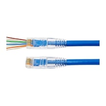 Ez Rj45 Cat5/Cat6 Yeni Nesil Delikli Konnektör - 100 Adet