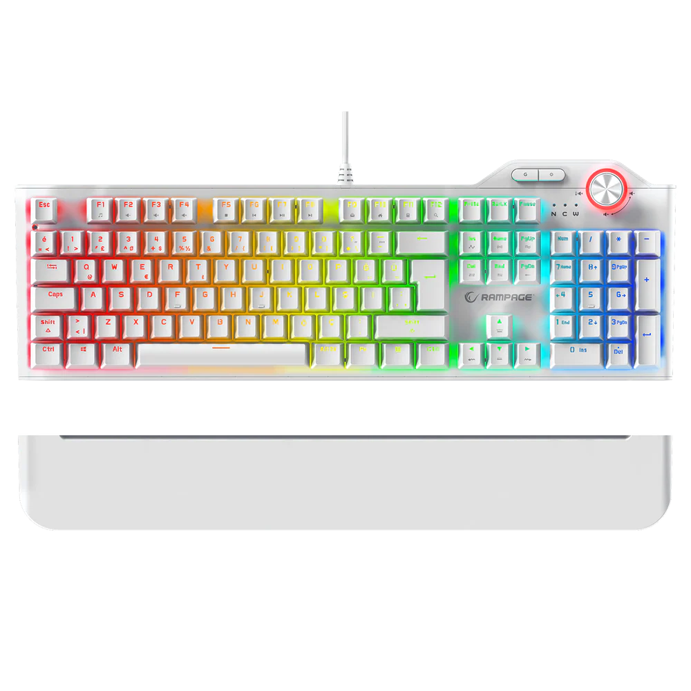 Rampage Hydra R6 Full Color Rgb Led Red Switch Multimedya Mekanik Q Klavye