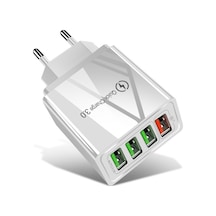 Hızlı Şarj Aleti | 3.0 Qc + 3.1A Auto | 4 Port