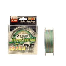 Captain Light Jigging 12x Ultra Pe 12 Örgü Jig İpi 300mt Multi Color Standart - 0.22 Mm
